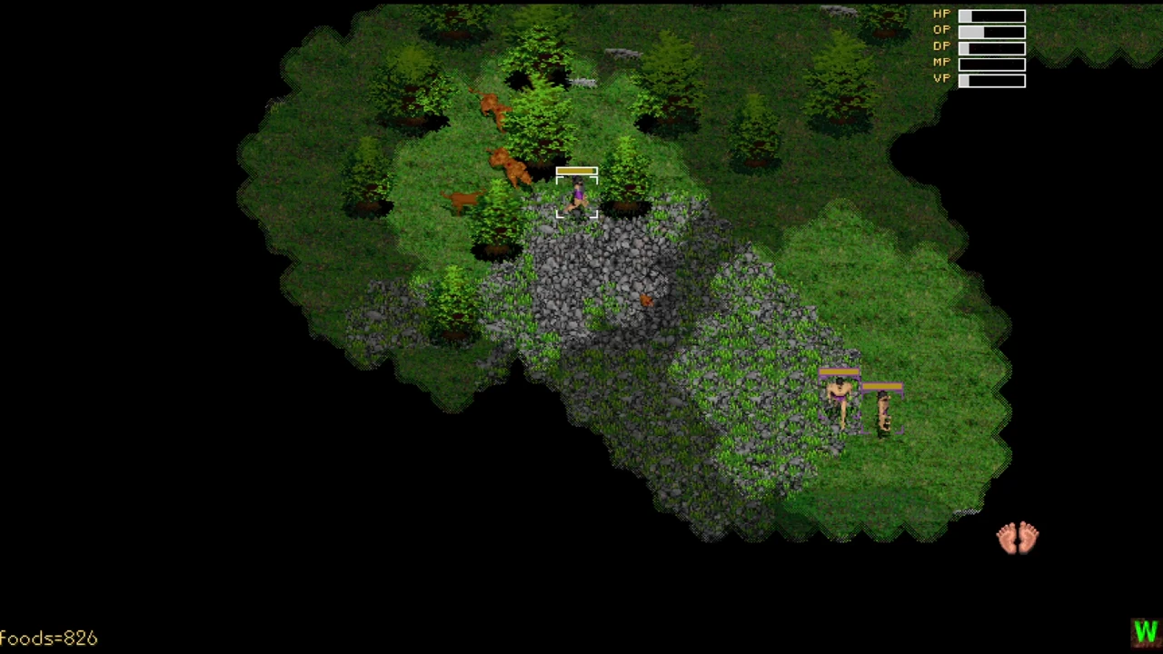 The trailer’s fog-of-war sequence: brighter nearby terrain, dimmer ground and the original irregular edge of unexplored darkness.